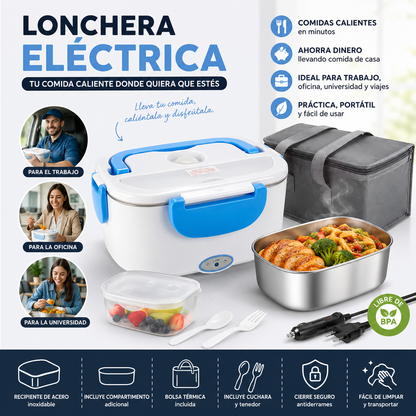 🍱 Lonchera Eléctrica Portátil Calienta Comidas