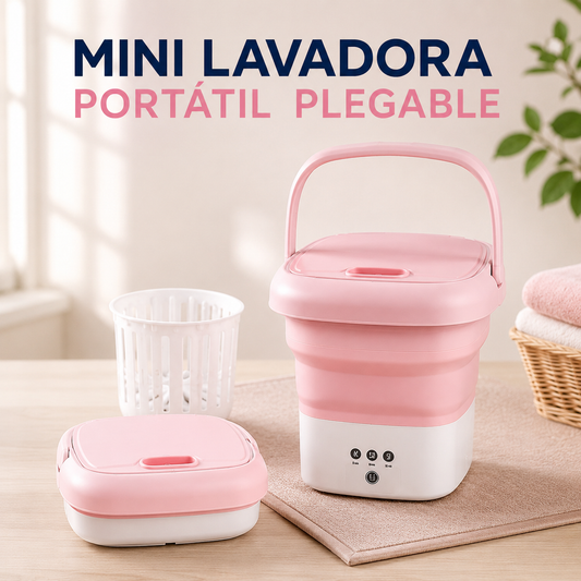Mini Lavadora Portátil Plegable USB | Ideal para Ropa de Bebé, Ropa Interior y Viajes