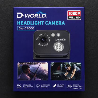 📷 Cámara Deportiva con Linterna HD 1080P DW-C7000