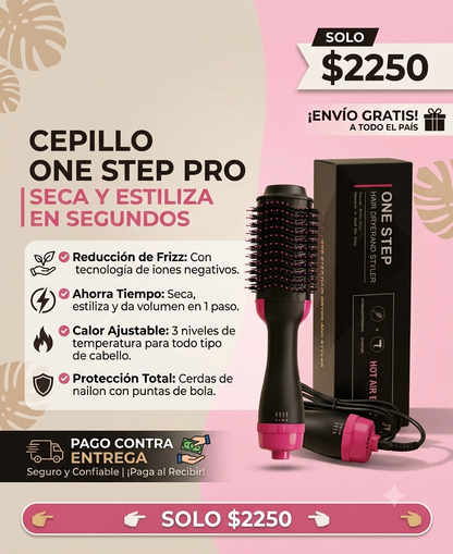 Cepillo Secador y Voluminizador Profesional 3 en 1 | Tu Blower de Salón en Casa