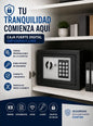 🔐Caja Fuerte Digital de Seguridad 23 cm | Código Electrónico y Llave